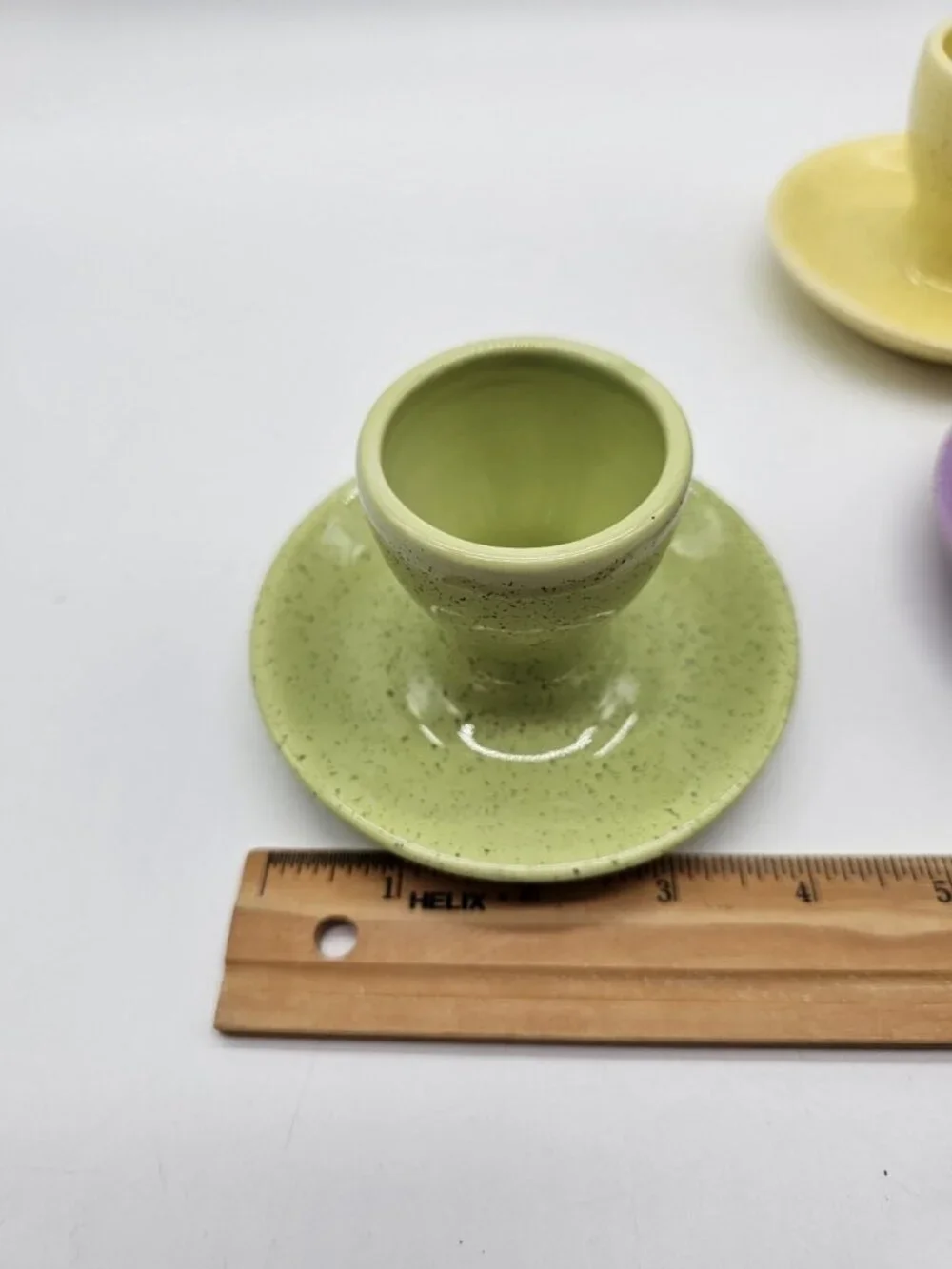 Williams Sonoma Pastel Color Egg Cups Set Of 3 Dishwasher Safe Easter Spring